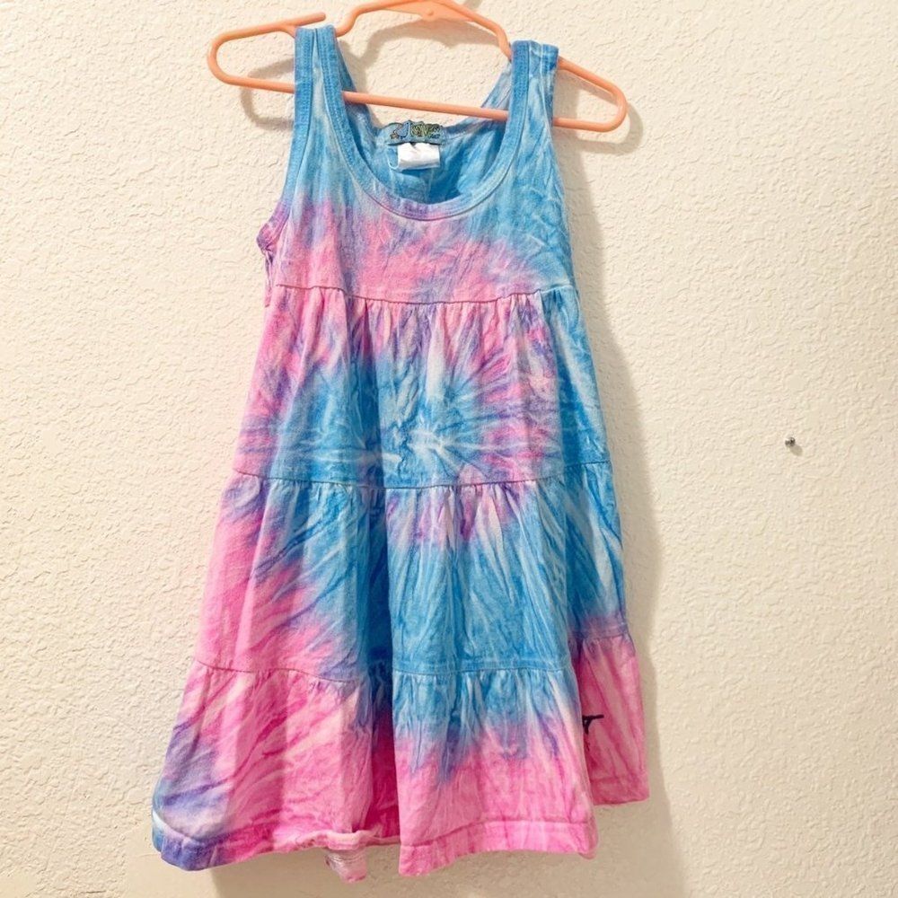 Vintage 90s Key West Kid Wear Tie Dye Girls dress